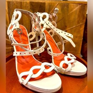 Via Spiga white heels
